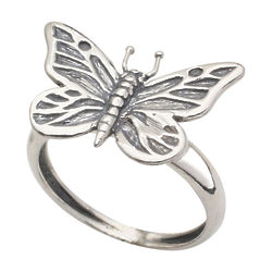 Sterling Winged Visitor Ring