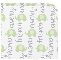 Personalized Elephant Parade Baby Blanket