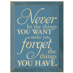 The Things You Have Plaque
