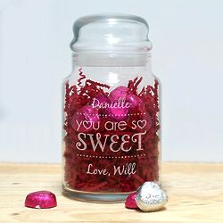 Personalized You Are Sweet Treat Jar