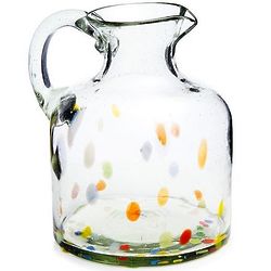 Recycled Confetti Glass Jug