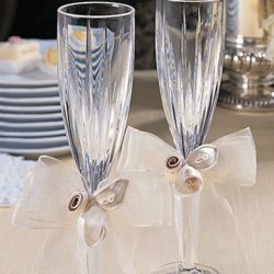 Amour Crystal Champagne Flutes