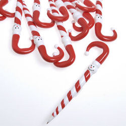 Candy Cane Snowman Pens