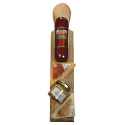 Wisconsin Cheese and Sausage Paddle Board Gift Set