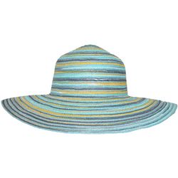 Wide Brim Striped Beach Hat