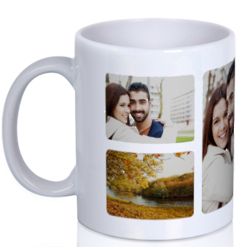 Six Photo Collage Premium Coffee Mug