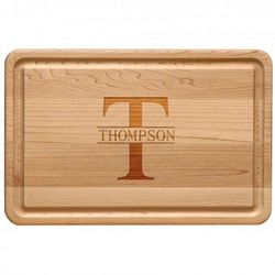 Family Name Large Engraved Wood Cutting Board