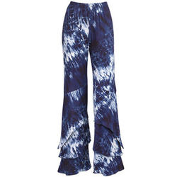 Navy Tie-Dye Cascade Pants