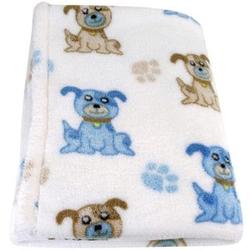 Dogs and Pawprints Fleece Blanket