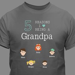 Personalized Reasons Why with Custom Characters T-Shirt