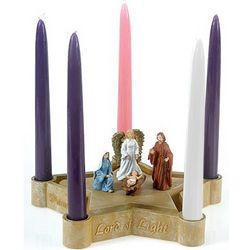 Nativity Star Advent Candleholder