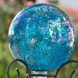 Blue Mosaic Glass Gazing Ball