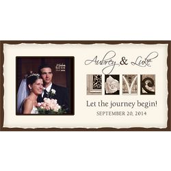 Let the Journey Begin Personalized Love Alphabet Photo Frame