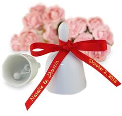 Purity White Wedding Bell Favor