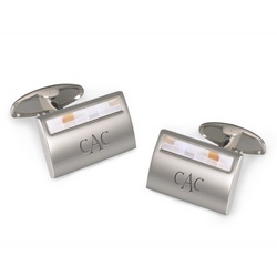 Mother-of-Pearl Cuff Links with Men's Valet Box