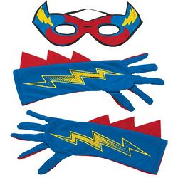Boys Superhero Mask & Gloves Set