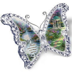Crystalline Butterfly Sculpture