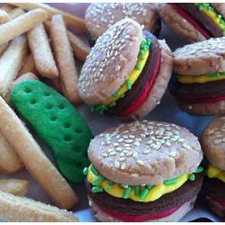 Hamburgers and Fries Sugar Cookie Crisp Assortment