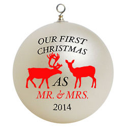 Our First Christmas as Mr. and Mrs. Ornament