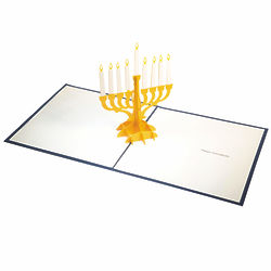 Pop-Up Menorah Hanukkah Card