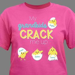 Personalized My Grandkids Crack Me Up T-Shirt