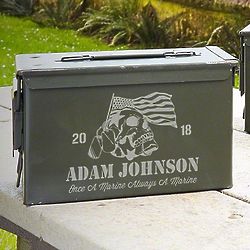 Patriotic Bloodline Personalized Ammo Box