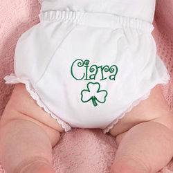 Personalized Irish Fancy Pants Embroidered Diaper Cover