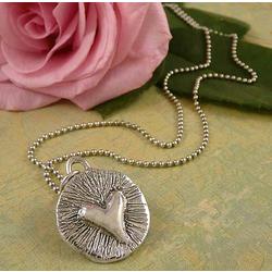 Sterling Silver Heartbeat Necklace