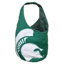 Michigan State Spartans Big Logo Hobo Tote Bag