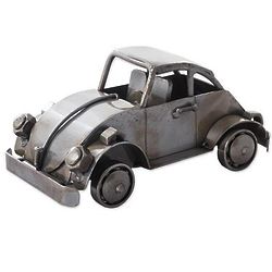 VW Beetle Recycled Metal Auto Part Sculpture