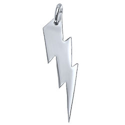 Lightning Bolt Sterling Silver Charm