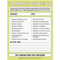 Parking Citation Nifty Notes