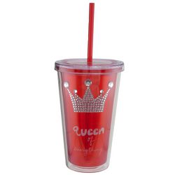 Queen of Everything Red Tumbler