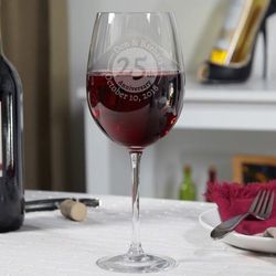 Landmark Anniversary Custom Wine Glass