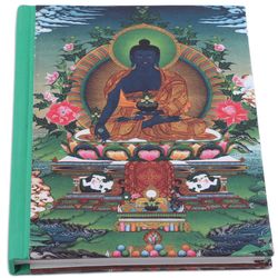 Peaceful Ambience with Buddha Cotton-Bound Journal