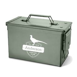 Personalized Metal Ammunition with Pheasant Graphic