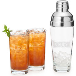 Yours, Mine and Ours Cocktail Shaker Set