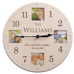 Personalized Family Photo Wall Clock