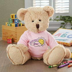 Get Well Pink Baby Teddy Bear