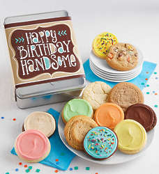 12 Cookies Happy Birthday Handsome Gift Tin