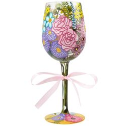 2018 Spring Flowers Wine Glass