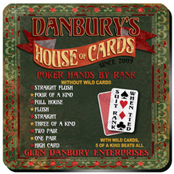 Personalized House of Cards Coaster Set