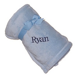Personalized Plush Micro Fleece Baby Blanket