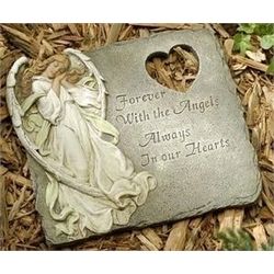 Forever with the Angels Memorial Garden Stepping Stone