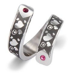 Hearts Desire Couple's Birthstone Ring