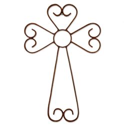 Unconditional Love Wrought Iron Wall Cross