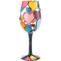 Love Is All Around Us Wine Glass