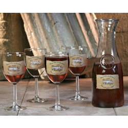 Personalized Chateau Goblets & Carafe Set