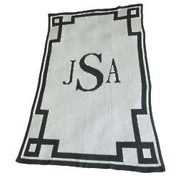 Personalized Stroller Blanket with Monogram