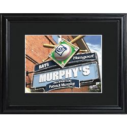 Tampa Bay Devil Rays Framed Pub Sign Personalized Print